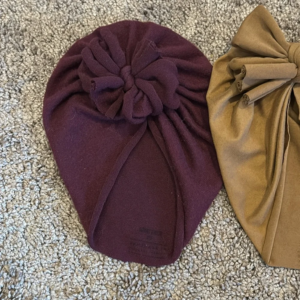 Bunny knots baby turbans size small 6/12m bundle of 5!